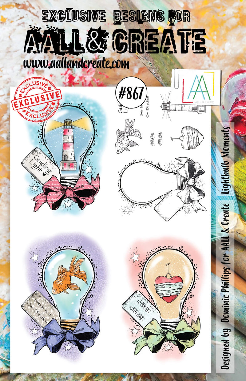 AALL & Create - A5 - Clear Stamps - 867 - Dominic Phillips - Lightbulb Moments