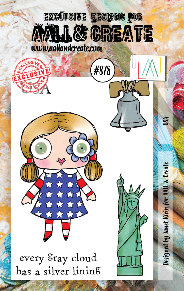 AALL & Create - A7 - Clear Stamps - 878 - Janet Klein - USA