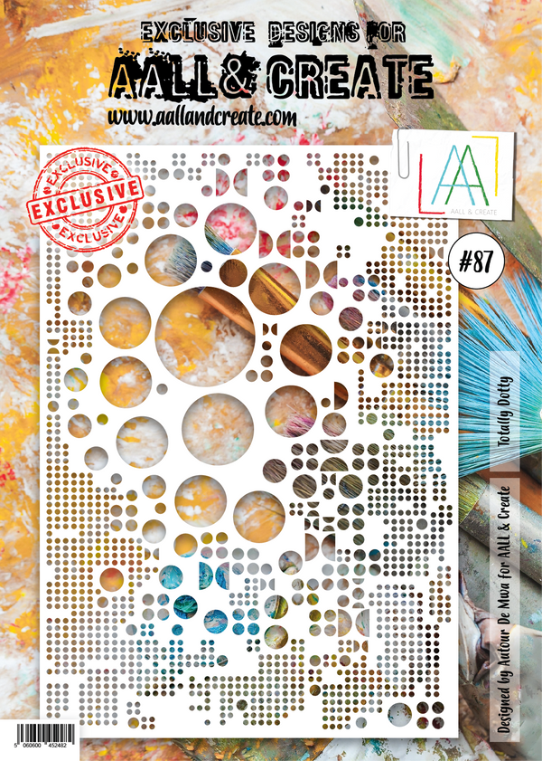AALL & Create - Stencil - A4 - #87 - Totally Dotty