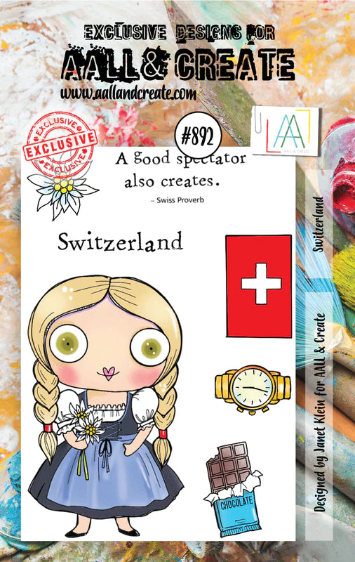 AALL & Create - A7 - Clear Stamps - 892 - Janet Klein - Switzerland