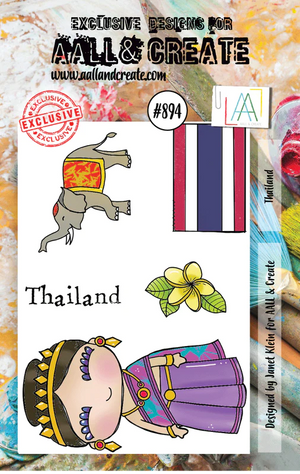AALL & Create - A7 - Clear Stamps - 894 - Janet Klein - Thailand