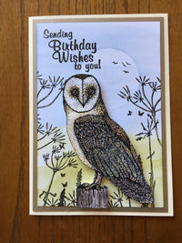 Hobby Art Stamps - Clear Polymer Stamp Set - Oliver Owl