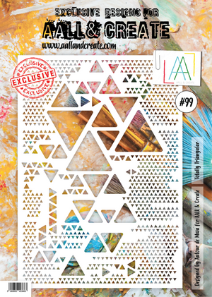 AALL & Create - Stencil - A4 - 99 - Totally Triangular