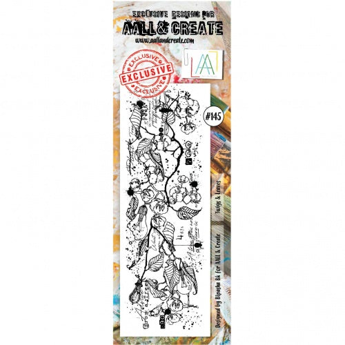 AALL & Create - Clear Border Stamp - #145 - Twigs & Leaves