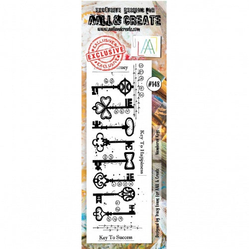 AALL & Create - Clear Border Stamp - #148 - Numbered Keys