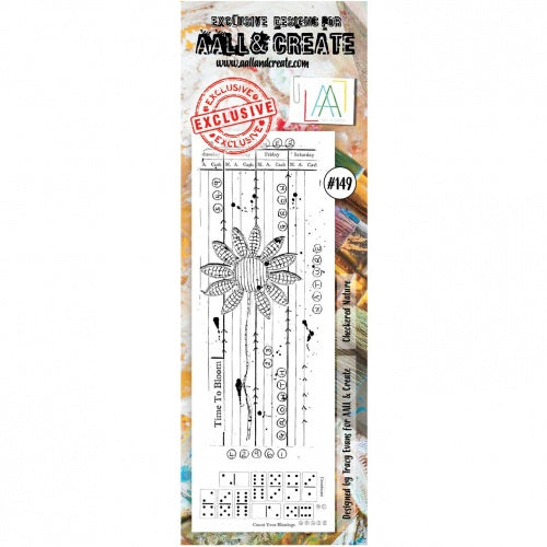 AALL & Create - Clear Border Stamp - #149 - Checkered Nature