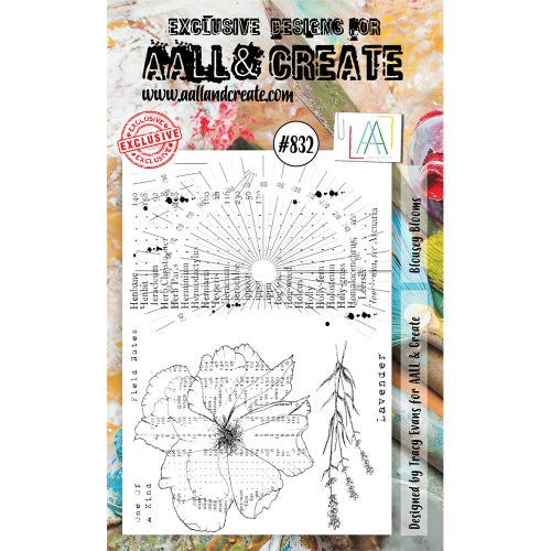 AALL & Create - A6 - Clear Stamps - 832 - Tracy Evans - Blousey Blooms
