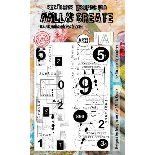 AALL & Create - A6 - Clear Stamps - 833 - Tracy Evans - For the Love of Numbers