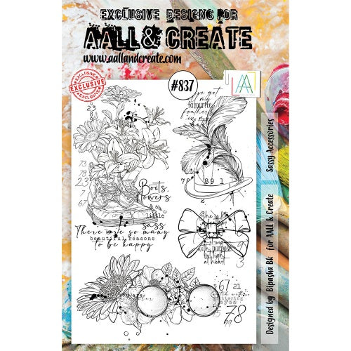 AALL & Create - A5 - Clear Stamps - 837 - Bipasha BK - Sassy Accessories
