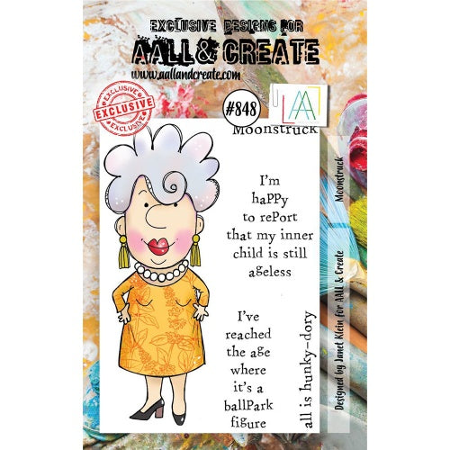 AALL & Create - A7 - Clear Stamps- 848 - Janet Klein - Moonstruck