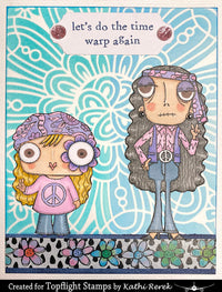 AALL & Create - A7 - Clear Stamps - 781 - Janet Klein - Hippie Dee