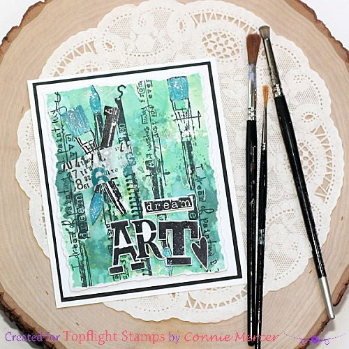 AALL & Create - Clear Border Stamp - #26 - Brushes