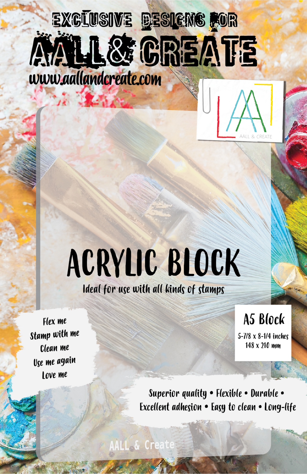 AALL & Create - A5 - Acrylic Block