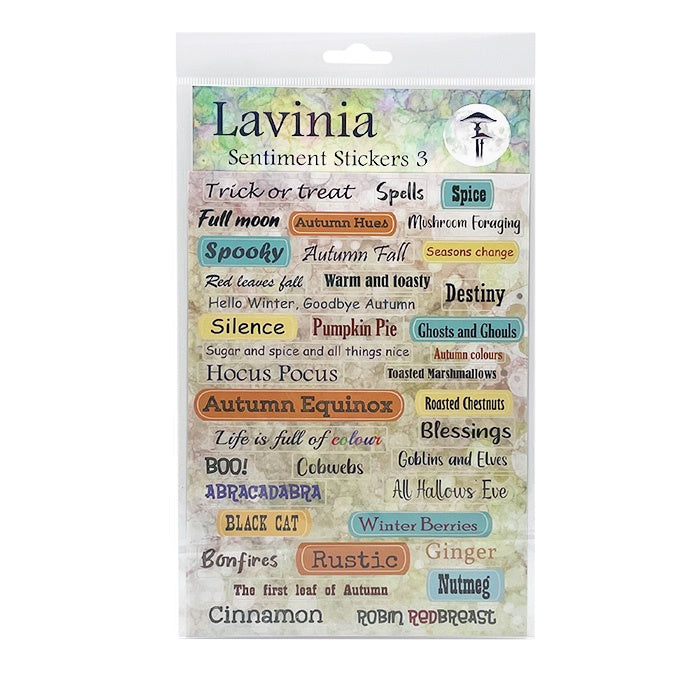 Lavinia - Sentiment Stickers 3 - Autumnal Words