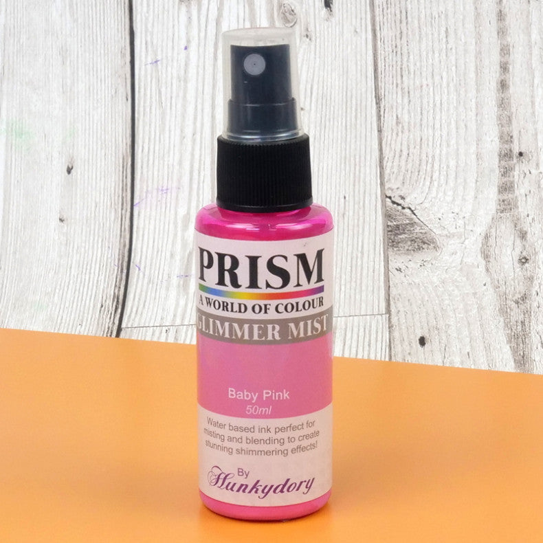 Hunkydory - Prism Glimmer Mist - Baby Pink