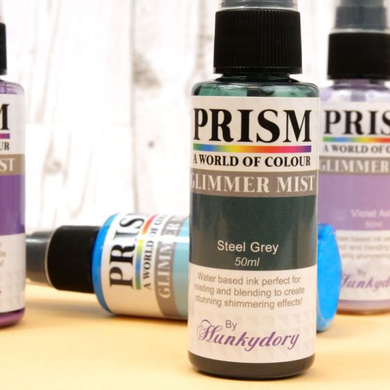 Hunkydory - Prism Glimmer Mist - Steel Grey
