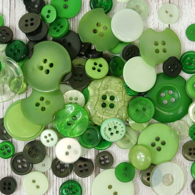 Hunkydory - Button Assortment - Greens