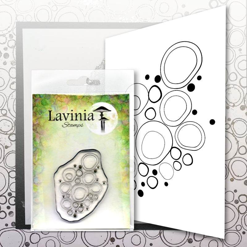 Lavinia - Blue Orbs - Clear Polymer Stamp