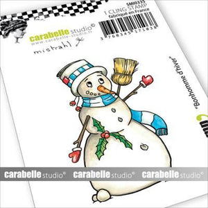 Carabelle Studio - Mini - Rubber Cling Stamp - Mistrahl - Snowman