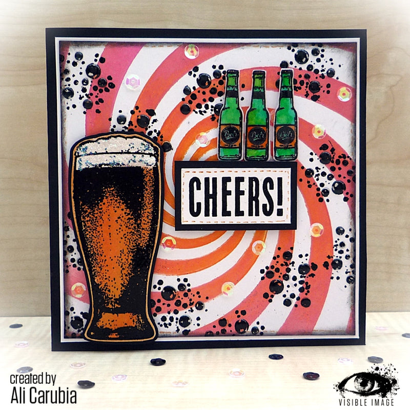 Visible Image - A6 - Clear Polymer Stamp Set - Bring on the Beers