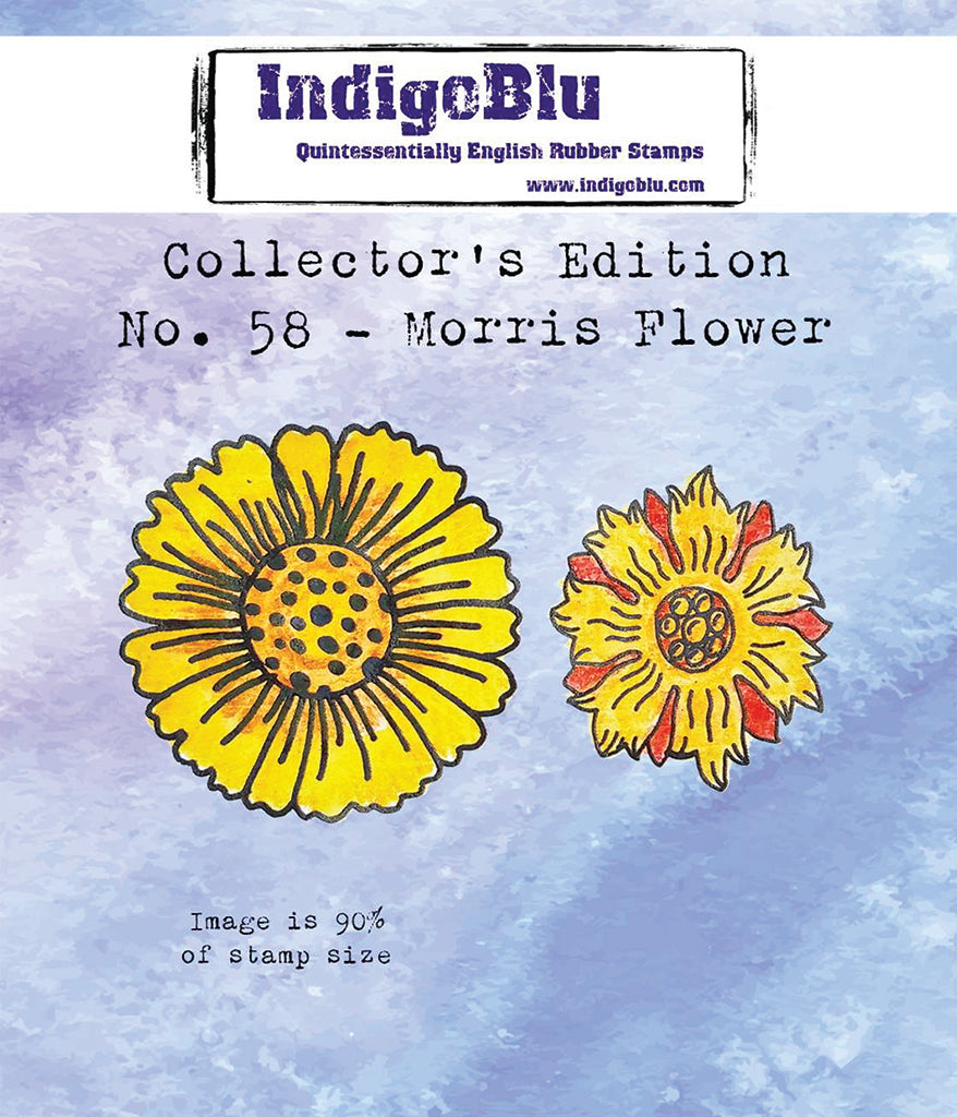 IndigoBlu - Cling Mounted Stamp - Collector's Edition No. 58 - Morris Flowers