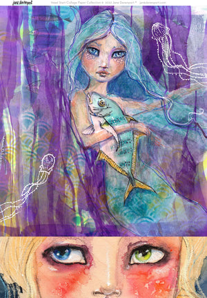Creative Expressions - A4 - Collage Sheets - Jane Davenport - Siren's Song