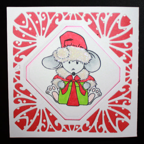 Hobby Art Stamps - Clear Polymer Stamp Set - Have a Very Mice Christmas