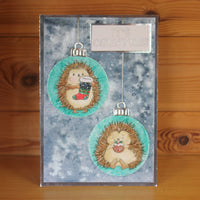 Hobby Art Stamps - Clear Polymer Stamp Set - A5 - Season's Hedgehugs