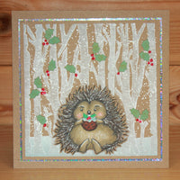 Hobby Art Stamps - Clear Polymer Stamp Set - A5 - Season's Hedgehugs