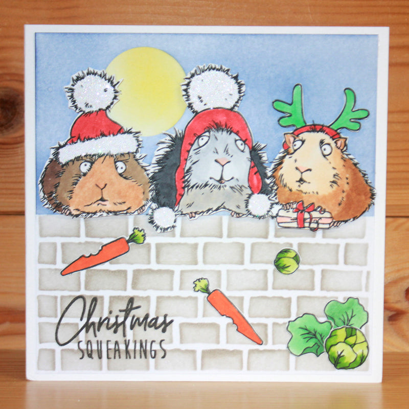 Hobby Art Stamps - Clear Polymer Stamp Set - A5 - Christmas Squeakings