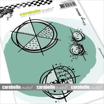 Carabelle Studio - A6 - Rubber Cling Stamp Set -  Edwige Verrière - Chromatique Grunge