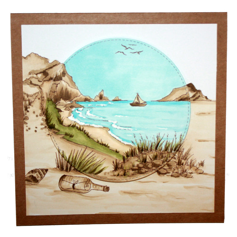 Hobby Art Stamps - Clear Polymer Stamp Set - Coastal Walks