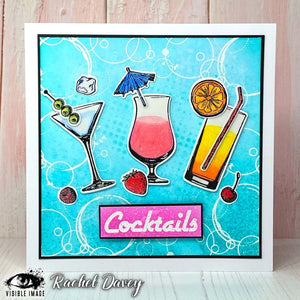 Visible Image - A6 - Clear Polymer Stamp Set - Cocktails & Dreams