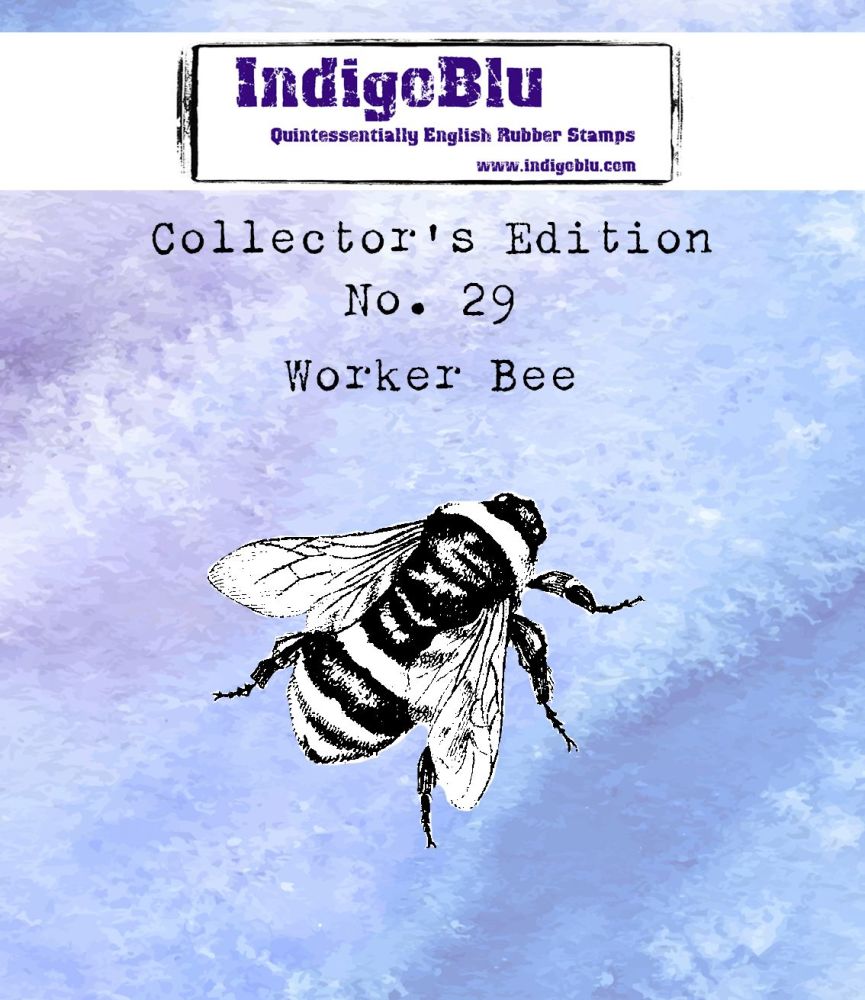 IndigoBlu - Cling Mounted Stamp - Collector's Edition No. 29 Worker Bee
