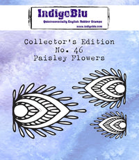 IndigoBlu - Cling Mounted Stamp - Collector's Edition No. 46 Paisley Flowers