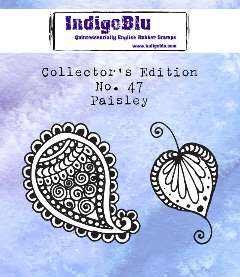 IndigoBlu - Cling Mounted Stamp - Collector's Edition No. 47 Paisley