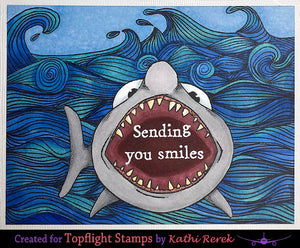 Craft Emotions - A6 - Clear Polymer Stamp Set - Carla Creaties - Ocean 7