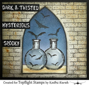 Darkroom Door - Rubber Stamp Set - Bottles