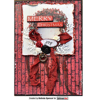 Darkroom Door - Background Stamp - Brick Wall - Red Rubber Cling Stamps