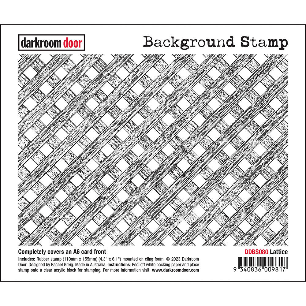 Darkroom Door - Background Stamp - Lattice - Red Rubber Cling Stamps ...