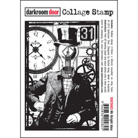 Darkroom Door - Collage Stamp - Mr. Bright Idea - Rubber Cling Collage Stamp