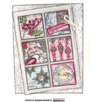 Darkroom Door - Collage Stamp - Christmas Post - Red Rubber Cling Stamps