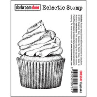 Darkroom Door - Eclectic Stamp - Cupcake - Red Rubber Cling Stamps