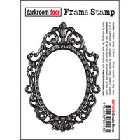 Darkroom Door - Frame Stamp - Ornate Mirror - Red Rubber Cling Stamps