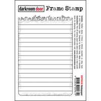 Darkroom Door - Frame Stamp - Red Rubber Cling Stamp - Notepaper