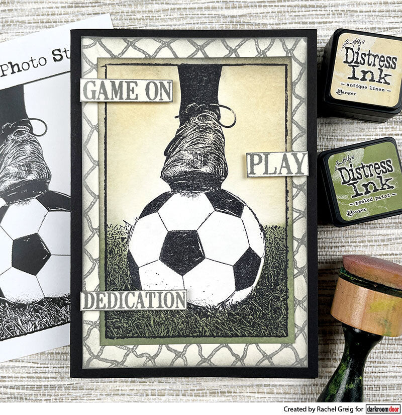 Darkroom Door - Photo Stamp - Soccer (Football) - Rubber Cling Photo Stamp
