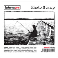 Darkroom Door - Photo Stamp - Fishing - Rubber Cling Photo Stamp