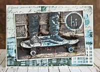 Darkroom Door - Photo Stamp - Skateboard - Rubber Cling Photo Stamp