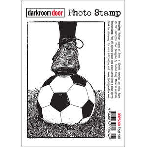 Darkroom Door - Photo Stamp - Soccer (Football) - Rubber Cling Photo Stamp