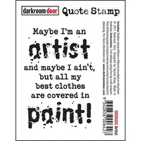 Darkroom Door - Quote - Artist - Red Rubber Cling Stamp